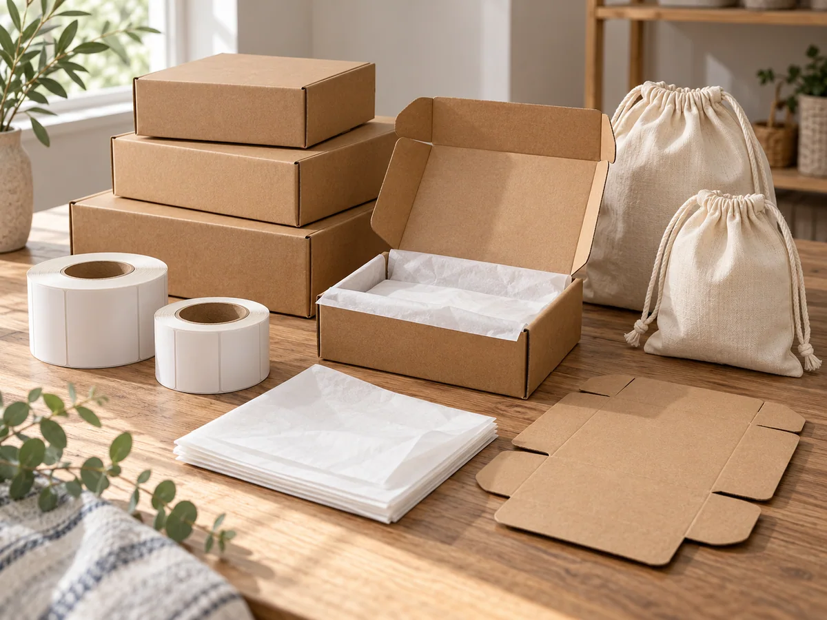 Packaging, Printing & Custom Products — AI concept category illustration