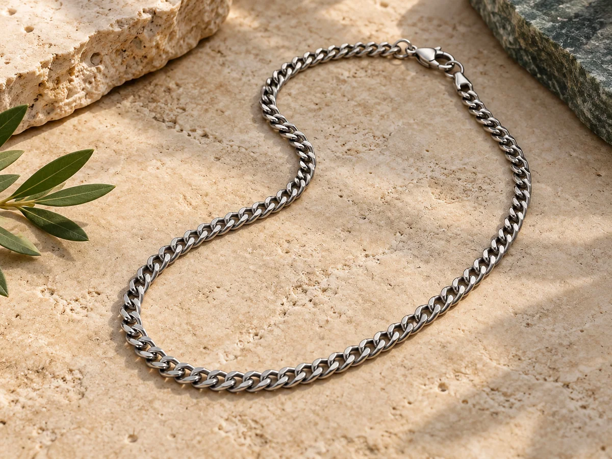 Stainless steel chain necklace — conceptual sourcing reference