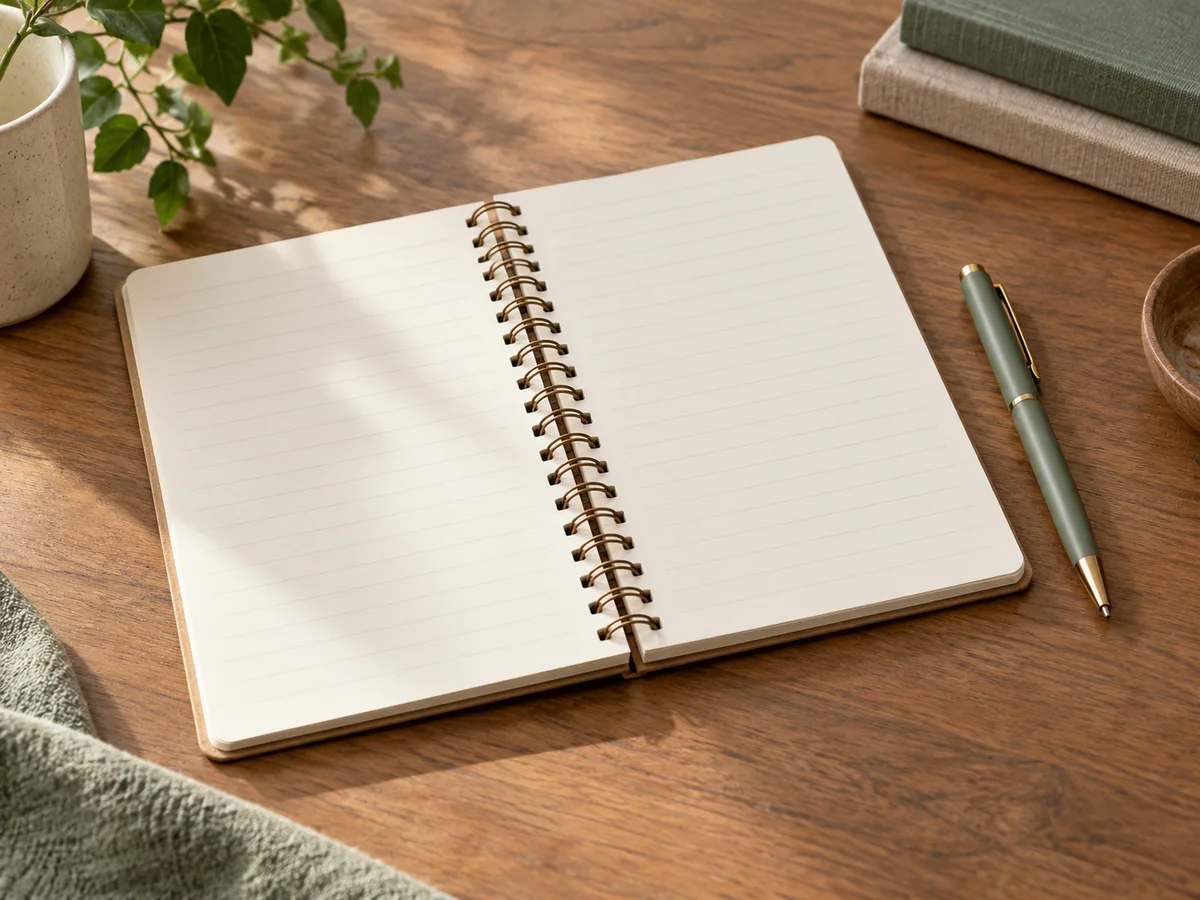 Spiral notebook — conceptual sourcing reference