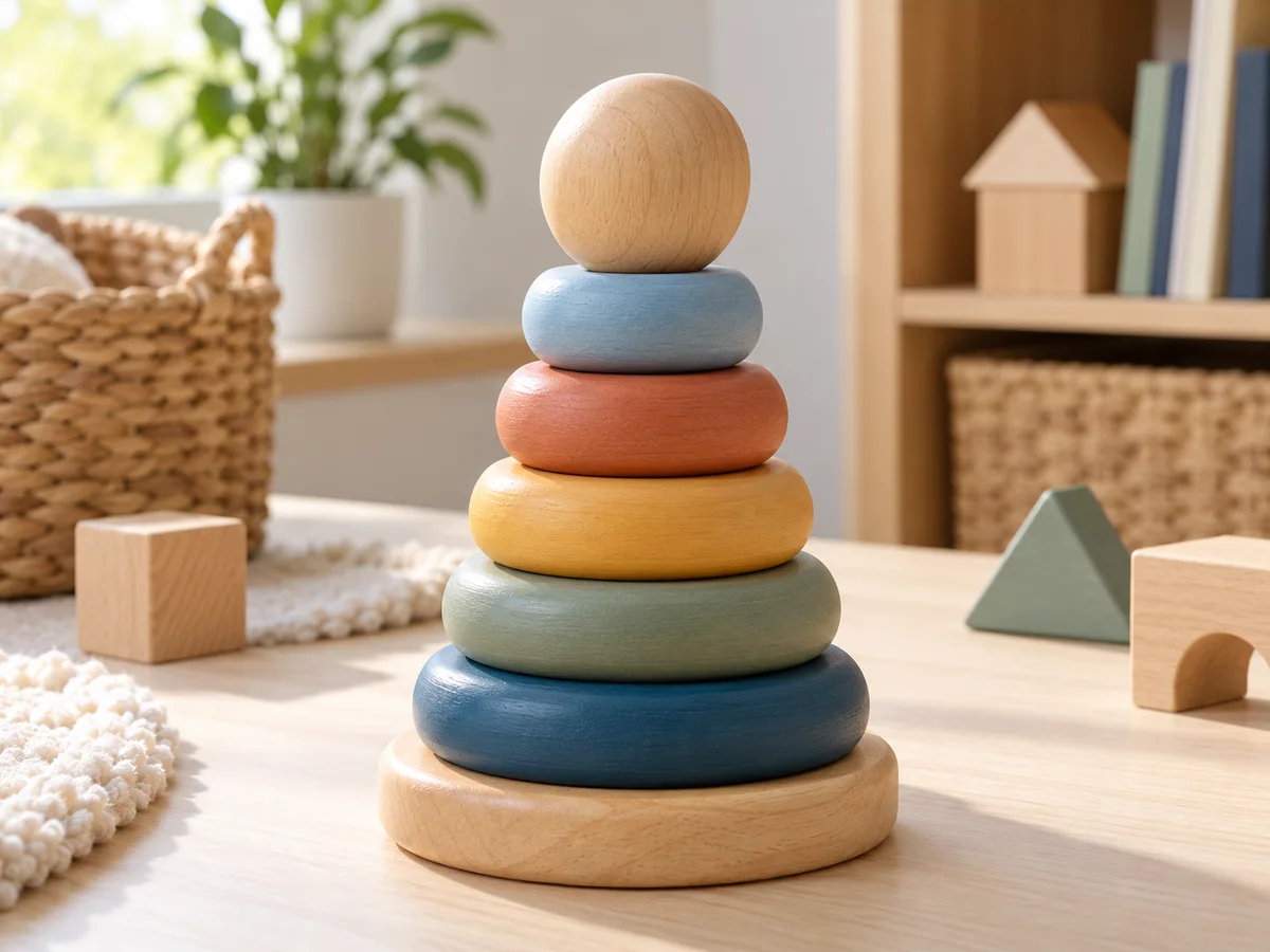 Wooden stacking toy — conceptual sourcing reference